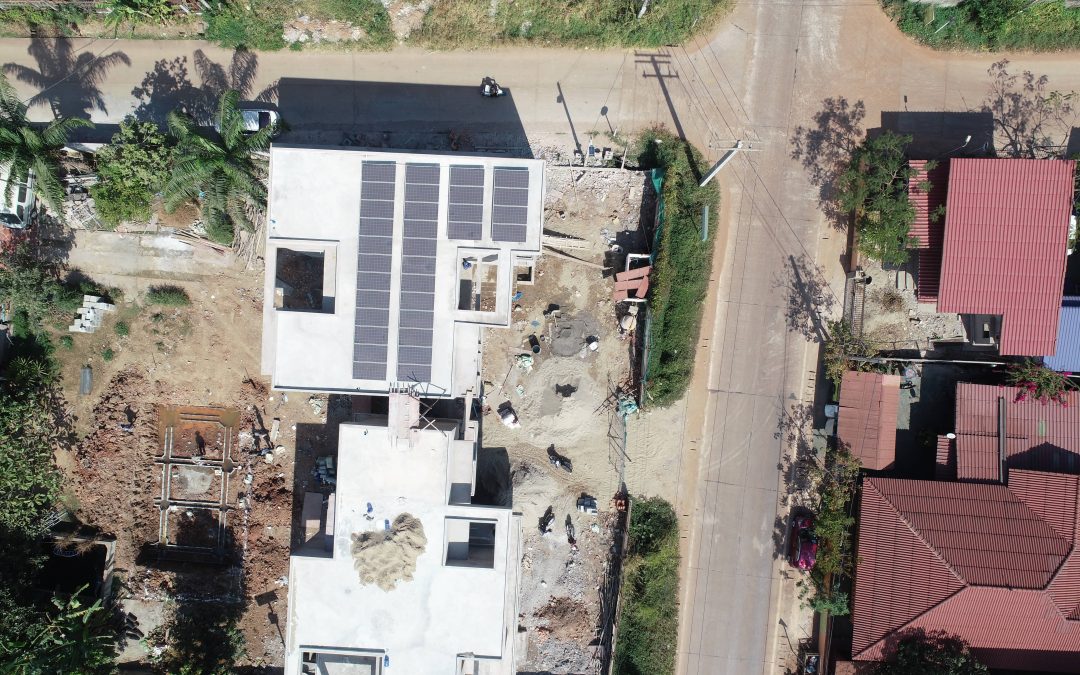 ຕິດຕັ້ງໂຊລ່າ ເທິງຫັລງຄາຂະຫນາດ 10kW ເພື່ອປະຢັດຄ່າໄຟ, ເມືອງໄຊທານີ, ແຂວງນະຄອນຫລວງວຽງຈັນ